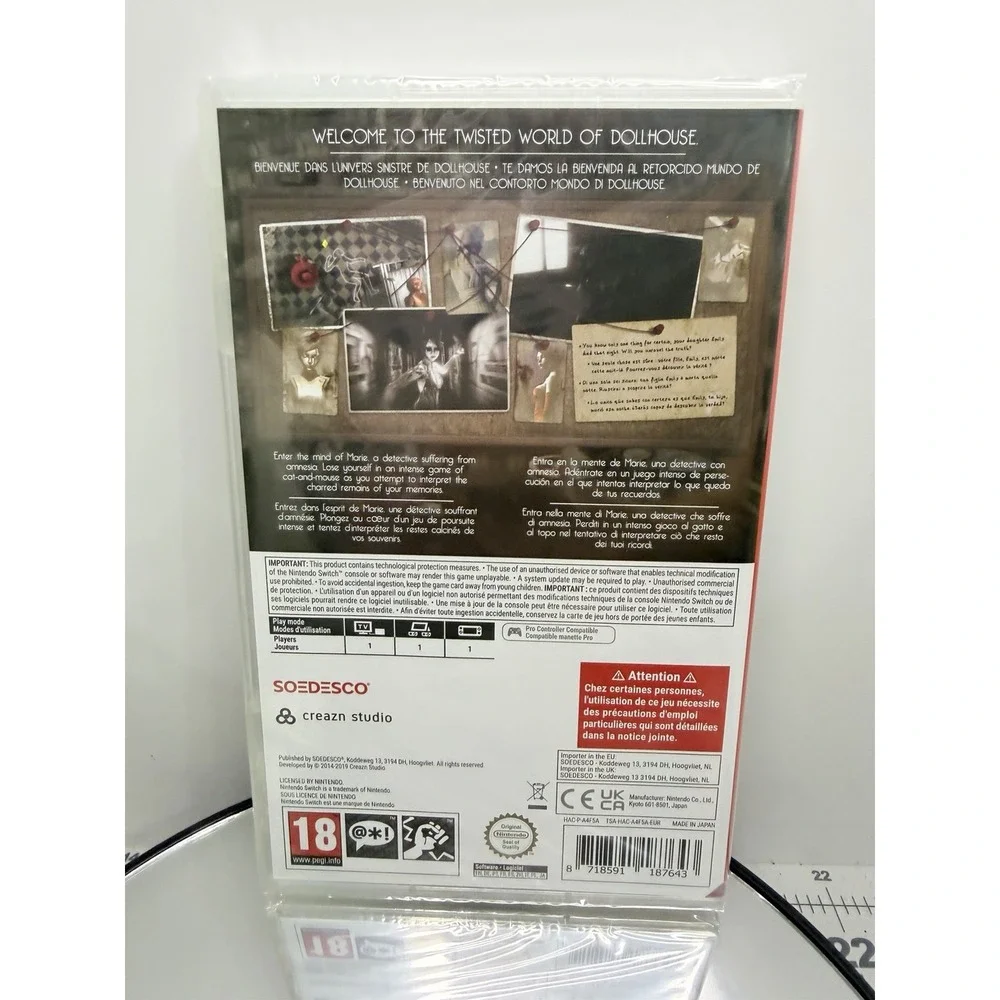 Dollhouse Nintendo Switch Game Brand New Sealed PAL European Region PEGI 18